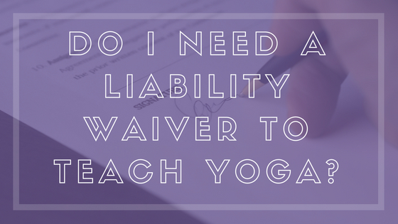 liability waiver yoga