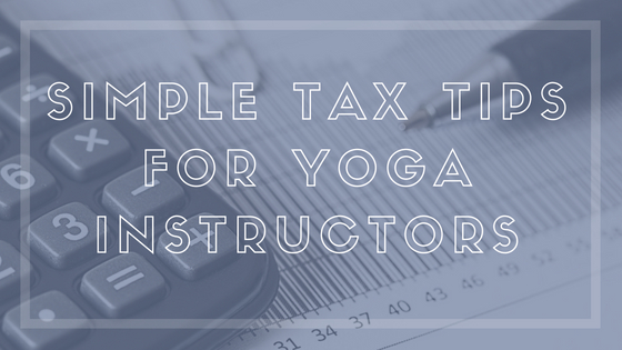 tax tips yoga